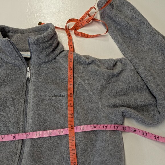 Columbia Size Small Gray Fleece Lightweight Jacket - Picture 12 of 13
